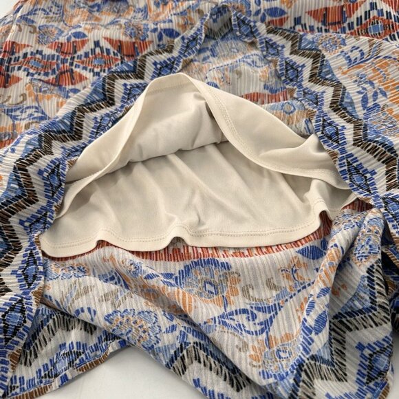 Johnpaulrichard Multicolor Boho Asymmetrical High-Low Skirt Large Stretch Boho - Picture 11 of 12